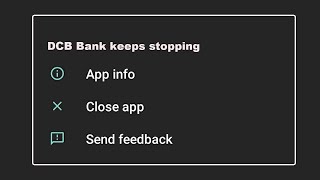 How To Fix DCB Bank Mobile Banking App Keeps Stopping Error in Android system [upl. by Alekal]