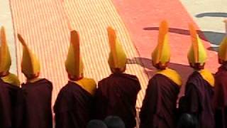 Losar Cham Lama Dance at Namdroling Monastery [upl. by Ebony84]