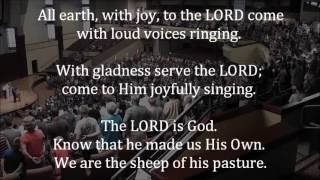 Psalm 100  Huge PRESBYTRERIAN Congregation PSALM SING Tune Praise to the Lord the Almighty [upl. by Atok]