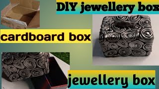 DIY jewellery box cardboard box into jewellery box antique box gift box DIY DIY decorative box [upl. by Idisahc343]