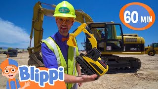 Blippi Explores an Excavator and Construction Vehicles  Educational Videos for Kids [upl. by Zrike246]