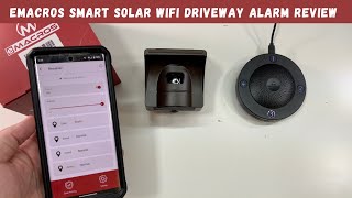 eMACROS Smart WiFi Driveway Alarm Review [upl. by Akeyla585]