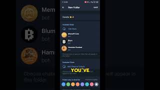 How to create a folder in Telegram account airdropmining cryptocurrency blockexplorer webcrypto [upl. by Eyatnod366]