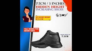 Mens 3 Inches9CM Hidden Height Increasing Shoes [upl. by Naellij]