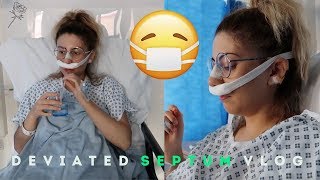 I GOT NOSE SURGERY DEVIATED SEPTUM VLOG EXPERIENCE amp ADVICE [upl. by Dirtsa20]