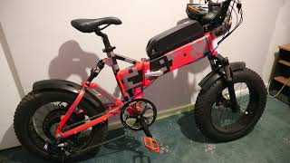 A Look At My Custom mate X matebike 48v 1500w 20x4 Fat Tyre Electric Bike NewYearsEve2021 [upl. by Ute]