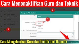 Cara Mengeluarkan Guru dan Tenaga Kependidikan dari Aplikasi Dapodik [upl. by Etsirk]