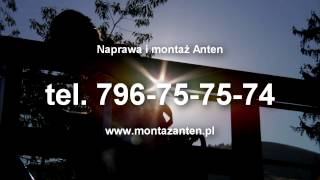 Montaż anten Warszawa cz 1  Naprawa Anteny TV SAT [upl. by Nahtnamas]