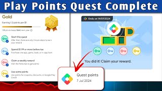 How to Complete Play Points Quest  Earn Google Play Point [upl. by Llevad]