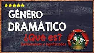 🙏 ¿Qué es el género dramático  Descubre la clasificación del género dramático 🙏 [upl. by Aliahkim]