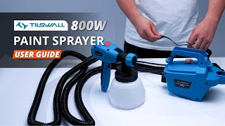 TILSWALL 800W Paint Sprayer User Guide [upl. by Donaldson550]