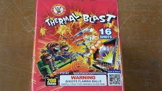 Thermal Blast by Winda Fireworks 16 shot 200g cake [upl. by Aneba]