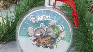 ☆CHRISTBAUM KUGELN☆ verzieren personalisieren improntedautore diy watchmecraft handmade [upl. by Annayar]