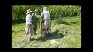 Baling Hay by Hand May 2012 [upl. by Ramyaj]