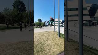 MTB STREET JUMP😎🔥🙏 mtbstreet mtb jump extreme street freeride freeridemtb bigair stairs [upl. by Atlas]