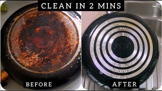 How To Clean Black Nonstick Pans In 2 Minutes [upl. by Gonta]