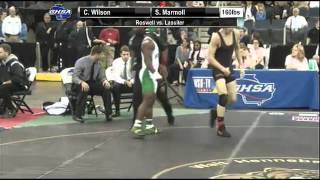 160 lbs Class 5A Match from the GHSA Individual Wrestling Championships [upl. by Gilus]