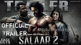 Salaar part 2  Official Trailer  Taylor  Prabhas  Trailer  Salaar Movie Trailer  Hindi Trailer [upl. by Apfel786]