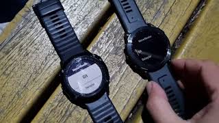 Garmin Fenix 6X Pro vs Garmin Fenix 7X Solar Route Calculation Speed Comparison [upl. by Oicram284]