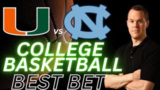 North Carolina vs Miami Picks and Predictions  College Basketball Best Bets For 22624 [upl. by Ketty]