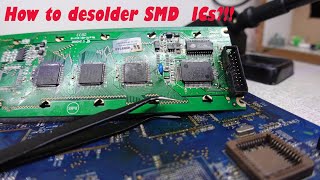 How to desolder SMD ICs quickly [upl. by Georas293]