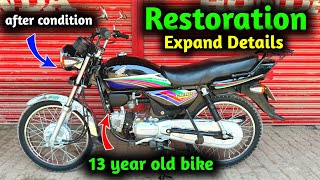 Honda CD 100 Old Model Bike Complete Restoration and Expense Details [upl. by Torrell]