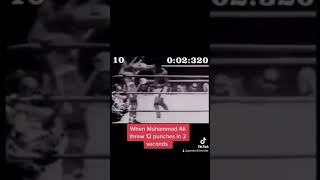 Muhammad Ali throws 12 punches in 2 seconds [upl. by Iey]