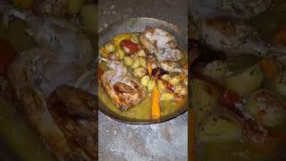 Roasting Chicken the Traditional Way roast chicken traditionalcooking oldschool peka sac [upl. by Senga90]