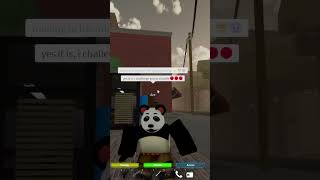 Bro thinks he is training💀💀🐼shorts roblox coems funny kungfupanda dahood memes [upl. by Eileek]