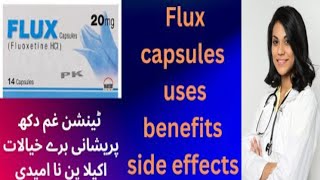 Flux capsule Fluoxetine 20 mg uses in Urdu Hindi  depression tension anxiety [upl. by Gertrude]