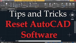 RESET AUTOCAD TO DEFAULTS [upl. by Bannerman]