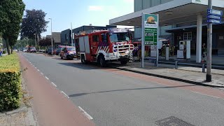 grote brand brandweer Vroomshoop rukt uit voor industrie brand in den ham [upl. by Sager]