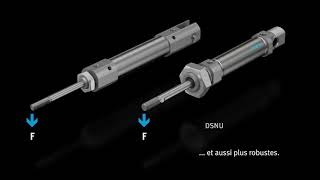 DSNU  La nouvelle génération de vérins cylindriques ISO Animation  Festo [upl. by Etnahsa]