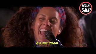 Alicia Keys  Empire State of Mind ft Jay Z Legendado  Tradução ♪ Live Times Square 2016 [upl. by Nadual951]