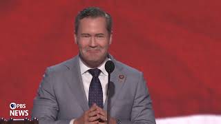 WATCH Rep Michael Waltz speaks at 2024 Republican National Convention  2024 RNC Day 1 [upl. by Berg]