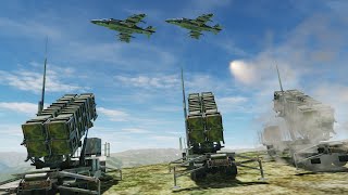 Patriot Missile System Shot Down Tu95 Bombing Planes F15E B52 Carpet Bombs  DCS World [upl. by Meer]