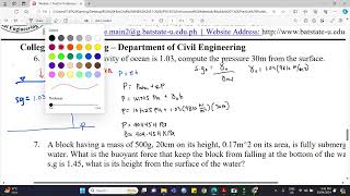 Hydrostatic Pressure  Practice Problem 6 [upl. by Waal]