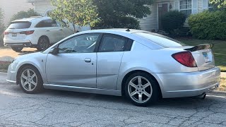 Saturn Ion Redline Duckbill Wing and Headlights Install [upl. by Htenywg534]