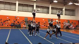 Farrington high school Varsity cheerleaders easterns 2015 [upl. by Anialeh]