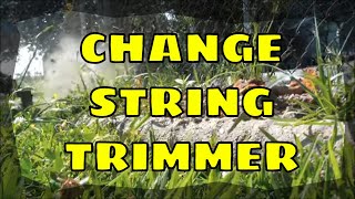 How To Change A String Trimmer Restring [upl. by Negaet]