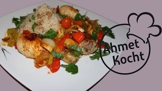 Rezept Hähnchenschenkel mit Champignons  AhmetKocht  kochen  Folge 157 [upl. by Barbi]