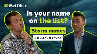 202324 Storm name reveal – 010923 – Met Office UK [upl. by Bohlin]