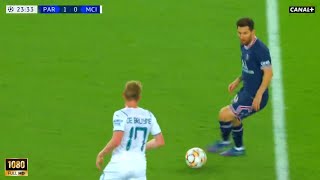 Lionel Messi vs Manchester City First Goal for PSG French Commentary 28092021 HD 1080i [upl. by Piero]