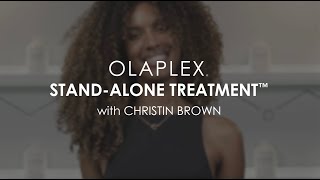 How To OLAPLEX StandAlone Treatment™ with Curl Specialist Christin Brown [upl. by Dora]