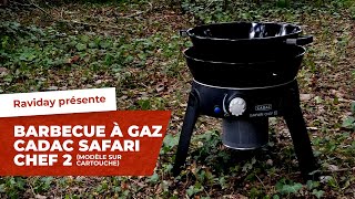 Barbecue à gaz nomade Cadac Safari chef 2 [upl. by Lipps]