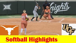 2 Texas vs UCF Softball Game 3 Highlights March 24 2024 [upl. by Hnahc]