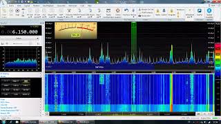 Radio Europa 24 auf Kurzwelle AM 6150 khz ► SDR console SDRPlay 📻 RSPdx SDRangel 🌞 Langdrahtantenne [upl. by Mahan966]