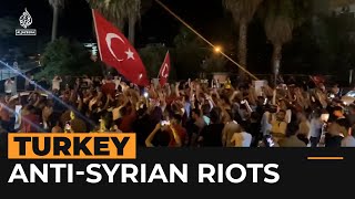 AntiSyrian riots spread in Turkey  Al Jazeera NewsFeed [upl. by Nylazor]