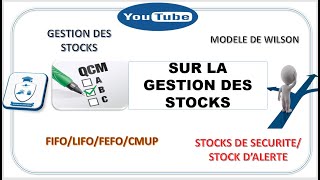 QCM GESTION DES STOCKS [upl. by Nalorac]