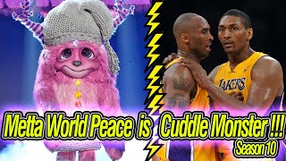 Cuddle Monster Unmasked as Metta World Peace on Trolls Night  Masked Singer Season 10 [upl. by Cyrilla]